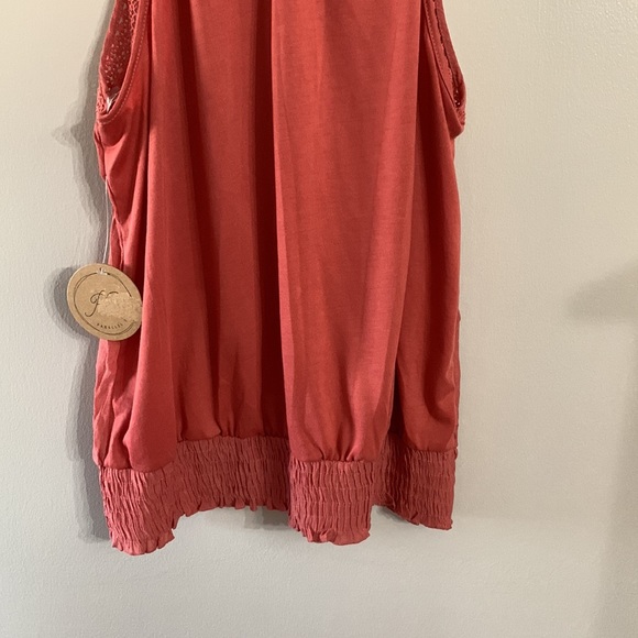 New! Parallel Skies pink sleeveless top high neck with button clo… - Picture 7 of 9